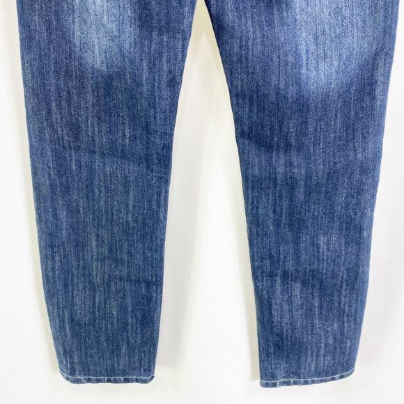 MONGOOSE Girls Dark Stone Washed Straight Leg Denim Jeans - Picture 8 of 11